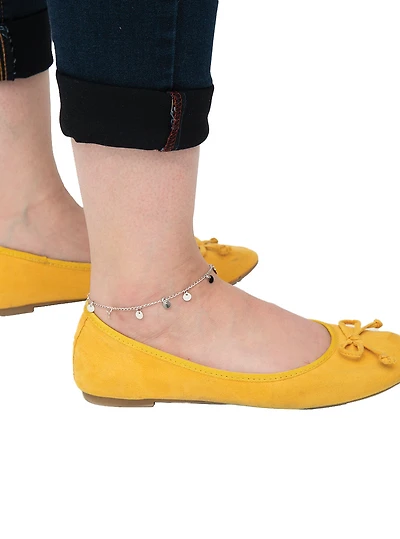 Bracelet de cheville breloques minimalistes