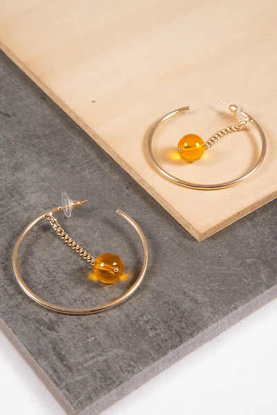 Anneaux ouverts billes colorées