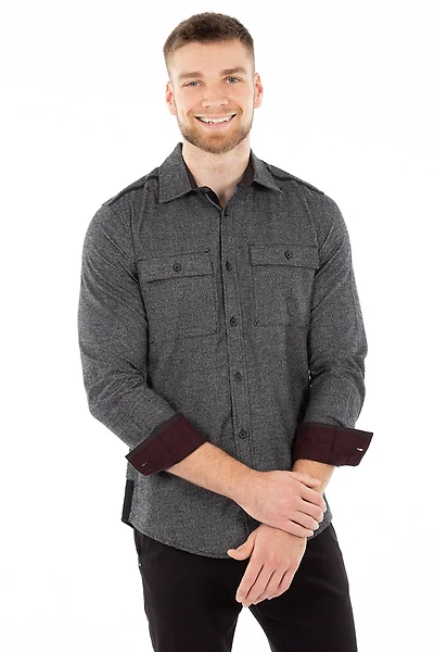 Chemise chinée ultra douce | Projek Raw Modèle Jack 2 couleurs