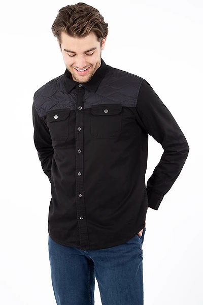 Chemise insertion matelassé | 2 couleurs