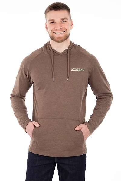 Chandail kangourou dos imprimé Pentagone | 3 couleurs