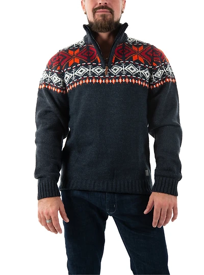 Le chandail à tricot jacquard