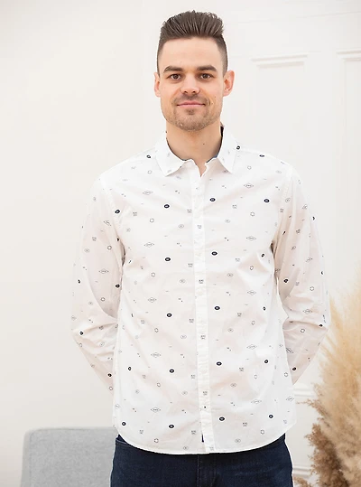 Chemise avec motifs | 2 couleurs