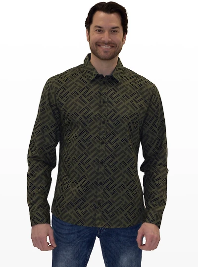 Chemise lignes obliques