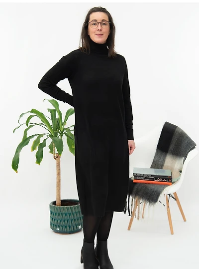 Robe longue en tricot "Ecovero" | 2 couleurs