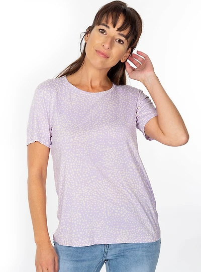 T-shirt en viscose à motifs | 3 couleurs