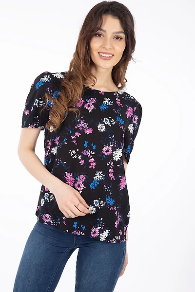 Blouse fleurie colorée | B.Young