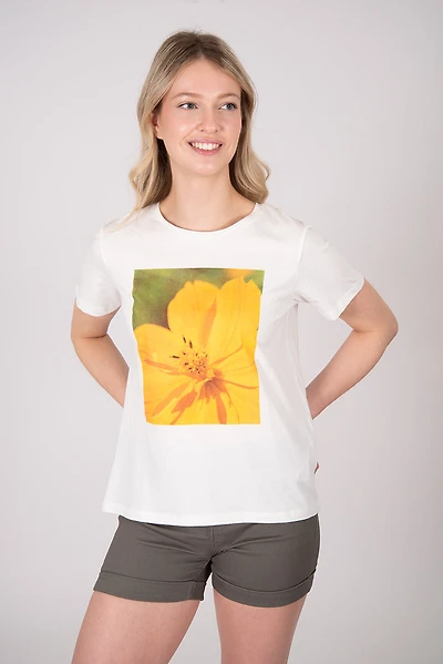 T-shirt imprimé fleur
