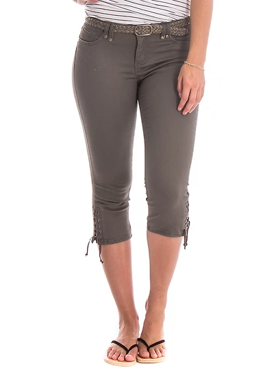 Capri "Suko" avec lacet décoratif aux mollets