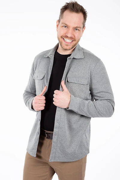 Chemise unie douce | 2 couleurs