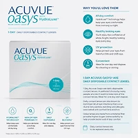 Acuvue Oasys 1 Day avec HydraLuxe 90 lentilles