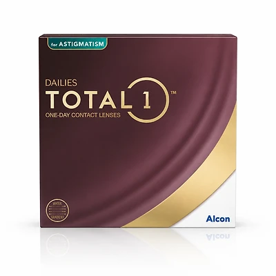 Alcon Dailies Total 1 for Astigmatism 90pk (no extra fees)