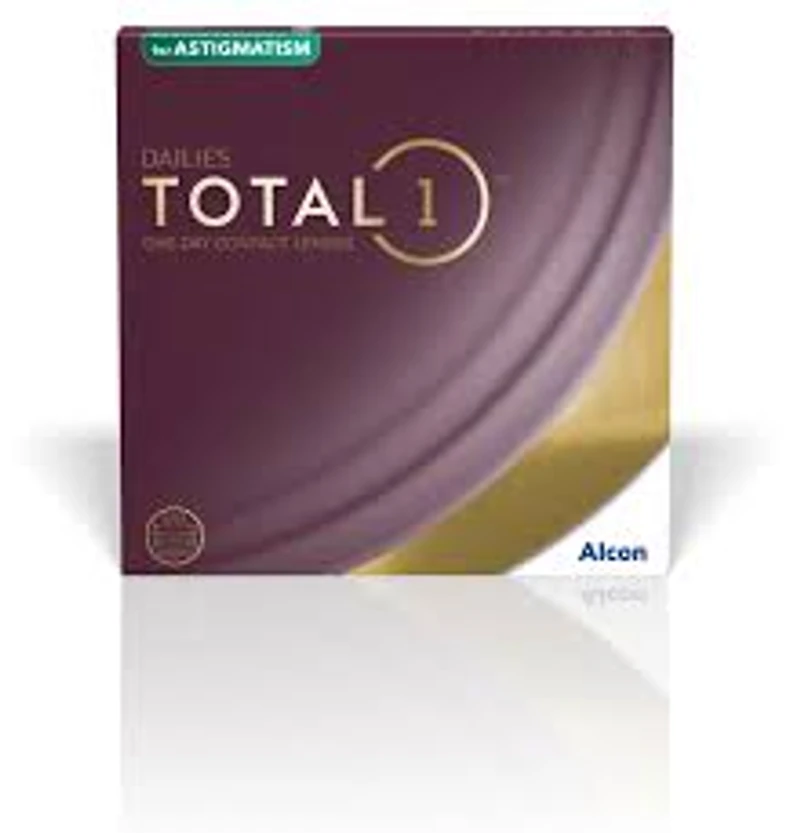 Alcon Dailies Total 1 for Astigmatism 90pk (no extra fees)