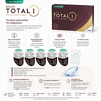 Alcon Dailies Total 1 pour astigmatisme, paquet de 90 (aucuns frais supplémentaires)