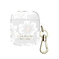 Protective Case Hollyhock Floral for AirPods 2/1