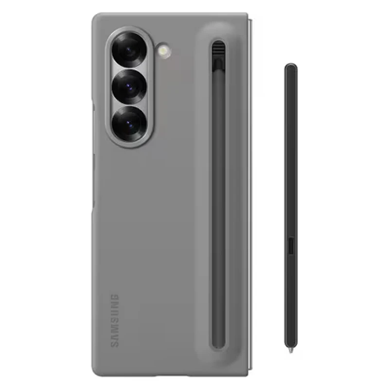 Slim S Pen Grip Case Gray for Samsung Galaxy Z Fold6