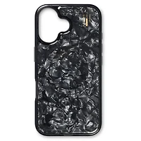 Coque nacrée MagSafe noire pour iPhone 16 Pro Max