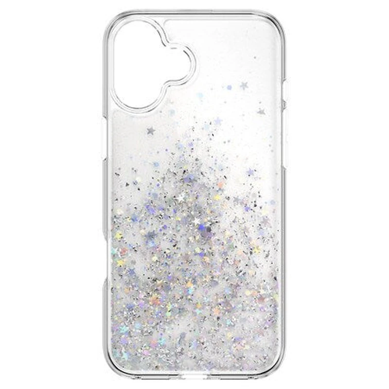 Starfield 3D Glitter Case Transparent for iPhone 16 Plus