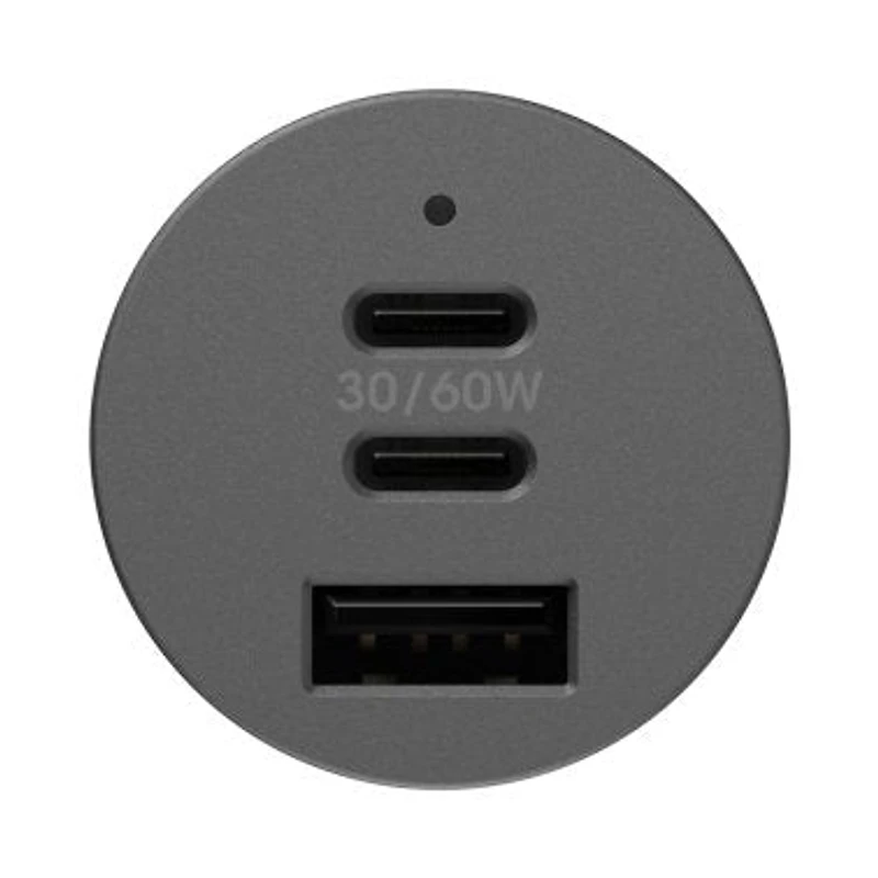 Otterbox 72W Dual Port 30W USB-C PD + Single Port 12W USB-A Premium Pro CLA Car Charger - Black