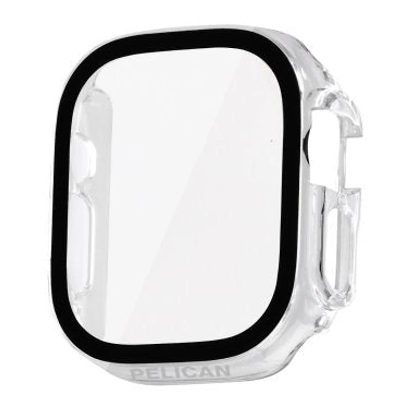 Apple Watch Ultra 49mm Pelican Protected Case w/Integrated Glass Screen Protector - Clear