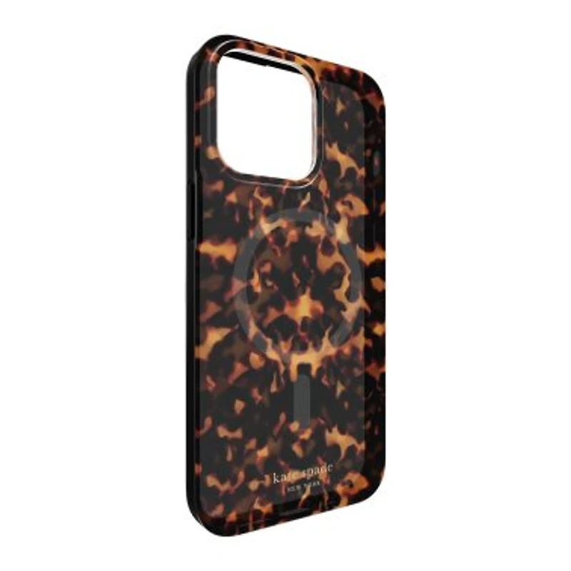 iPhone 15/14/13 Variations Kate Spade Protective Hardshell MagSafe Case - Tortoise