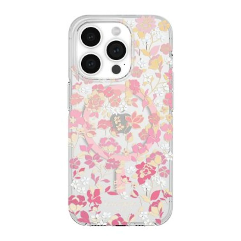 iPhone 13/14/15 Variations Kate Spade Protective Hardshell MagSafe Case - Flowerbed