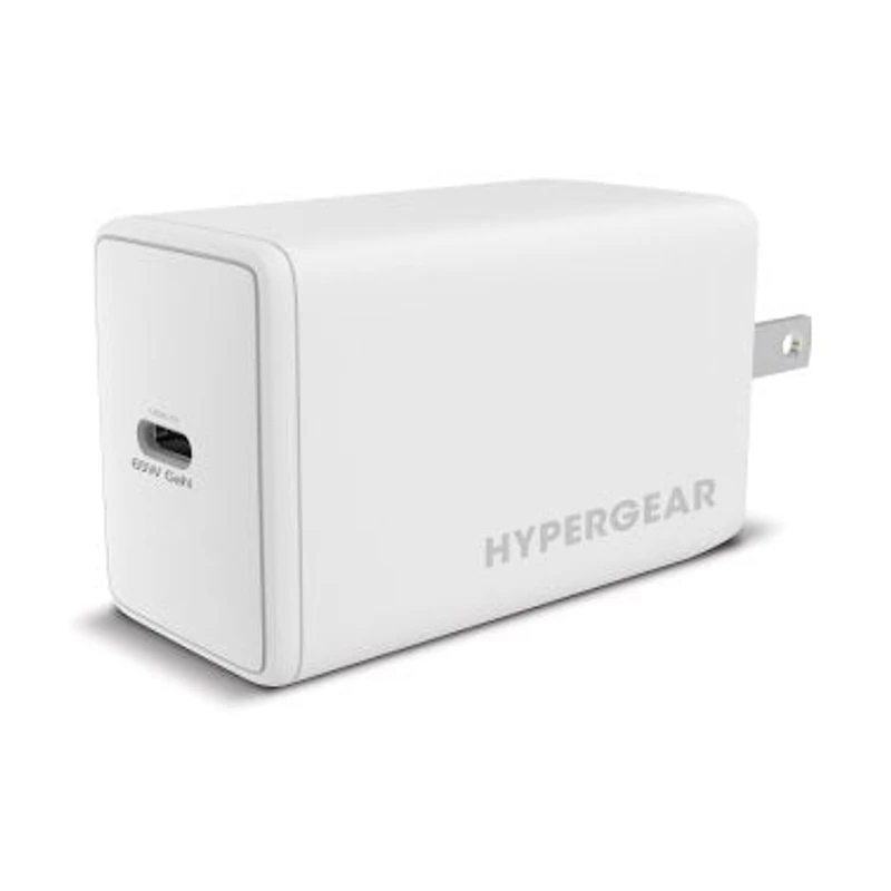 HyperGear 65W SpeedBoost GaN USB-C PD Wall Charger with PPS - White