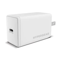 HyperGear 65W SpeedBoost GaN USB-C PD Wall Charger with PPS - White
