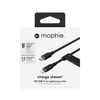 Mophie 100cm USB-C to Lightning Charge and Sync Cable - Black