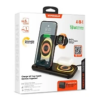 HyperGear PowerFold X-Ray 4-in-1 Foldable Wireless Charging Stand with 15W Wireless Fast Charge