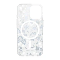 iPhone 16 Kate Spade Protective Hardshell MagSafe Case - Flowerbed Blue