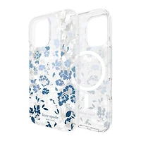 iPhone 16 Kate Spade Protective Hardshell MagSafe Case - Flowerbed Blue