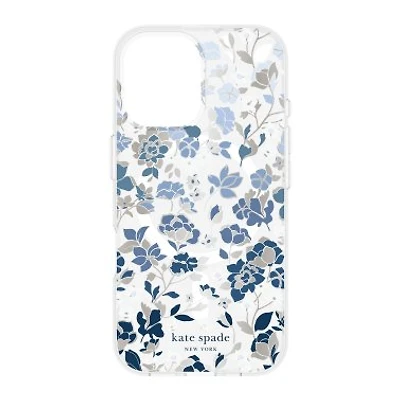 iPhone 16 Kate Spade Protective Hardshell MagSafe Case - Flowerbed Blue
