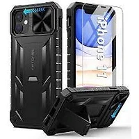 Coque militaire noire pour iPhone 11/12