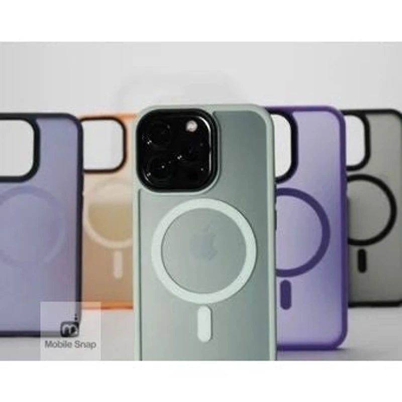 iPhone 14/13 Aura Indigo Baby Blue Case w/Magsafe - PREMIUM ALLOY BUTTONS BULK