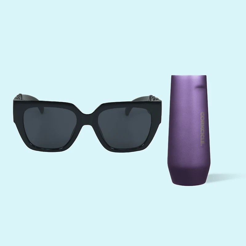 MEDUSA SIPPIN'SHADES BUNDLE -STEMLESS FLUTE MASQUERADE