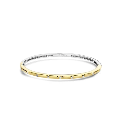 Spots Golden Bangle Bracelet