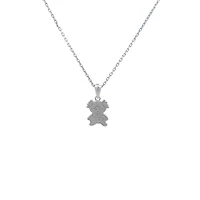 Girl Pigtails Diamond Necklace