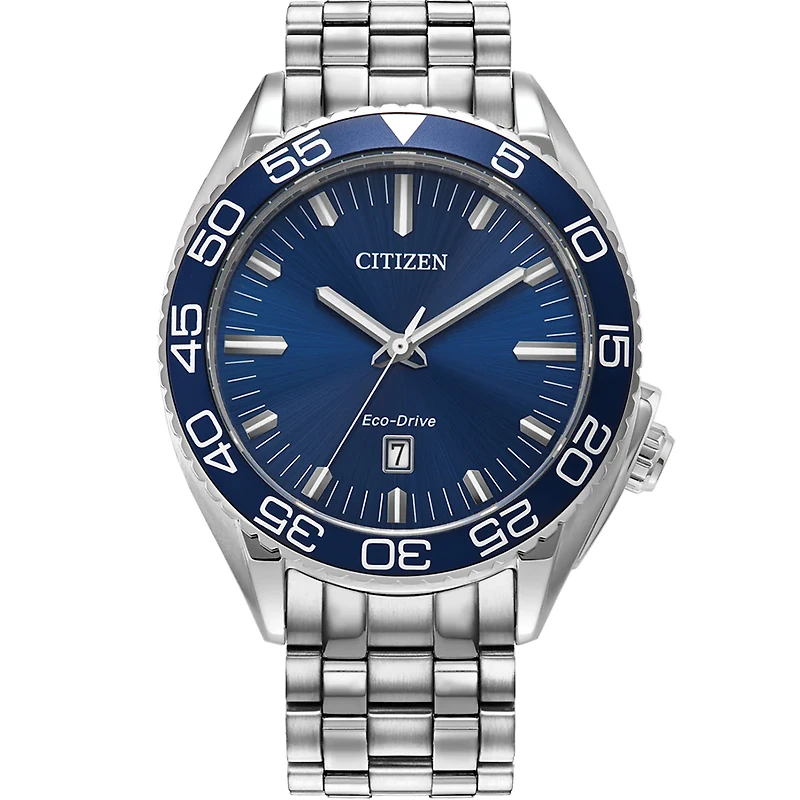 Carson 42MM Blue/Steel Watch