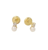 3MM Pearl Drop Kids Earrings