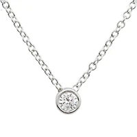 .08CT Bezel Set Diamond Necklace