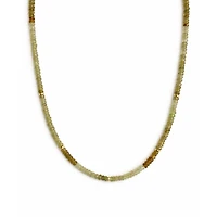 Natural Green Garnet Gemstones Necklace