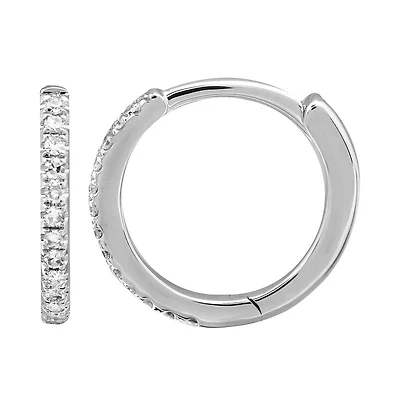 Diamond Huggie 11MM Earrings