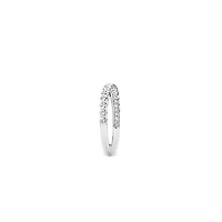 Crossed Zirconias Ring