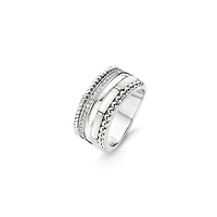 Statement Mother Pearl Silver Ring