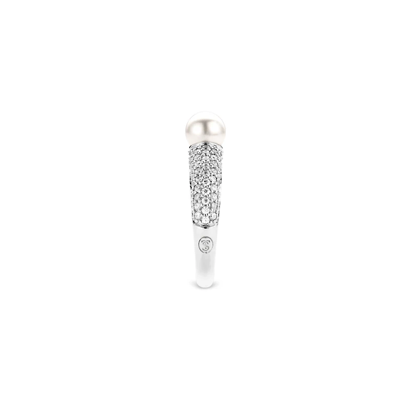 Pave Pearl Ring