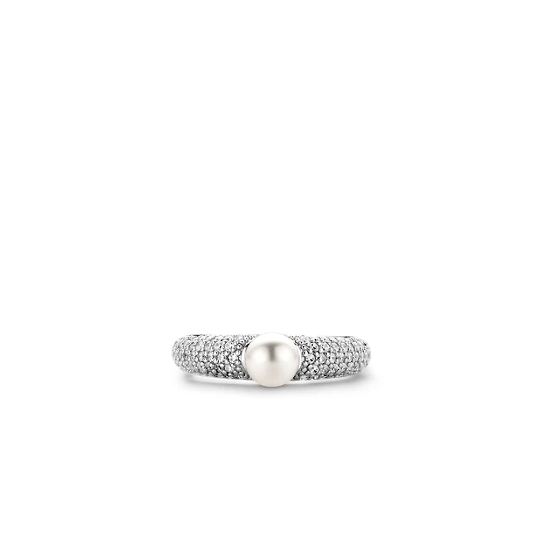 Pave Pearl Ring