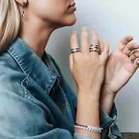 Triple Band Silver Ring