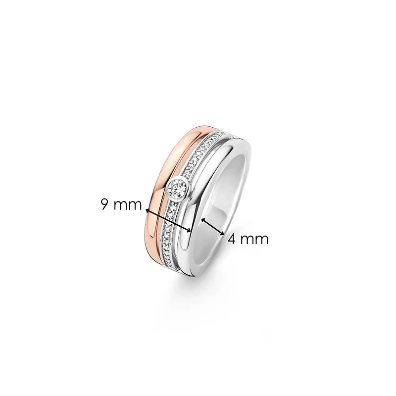 Triple Band Rose Ring