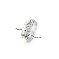 Twisted Mother Pearl Ring